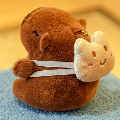 Capybara Plush Keychain | Cartoon Bag Pendant and Car Keyring