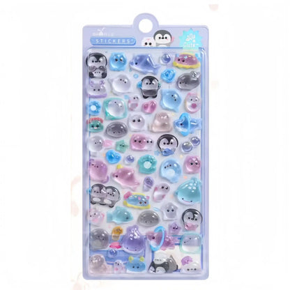 3D Food Stamping Seal Sticker | Japanese Anime Decorative Craft Stickers for Kids