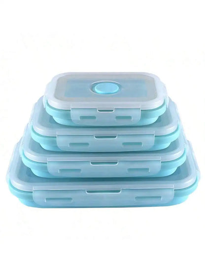 Foldable Silicone Lunch Box | Portable Thermal Food Container for Outdoor Picnic