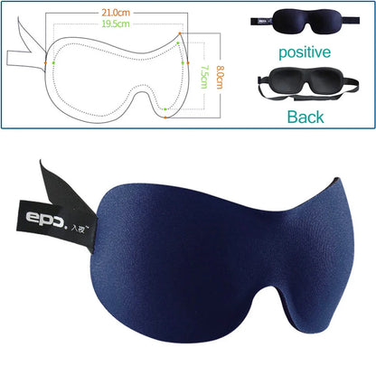 3D Breathable Sleeping Eye Mask | Light Blocking Sleep Aid for Travel and Home
