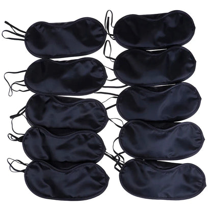 Silk Sleep Eye Mask Set | Light Blocking Padded Blindfold for Travel and Home
