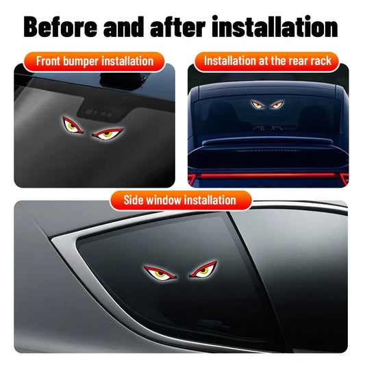 Monster Eye Antenna Flash Light | Solar Car Decoration Demon Light