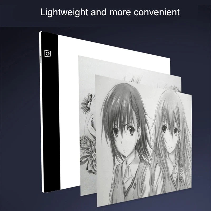 LED Drawing Copy Pad Dimmable Light Board Adjustable Art Tablet Educational Toy