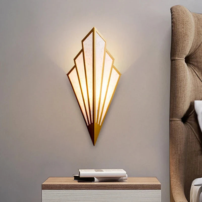 Nordic LED Iron Wall Lamp Modern Bedside Wall Light Living Room Bedroom Decor