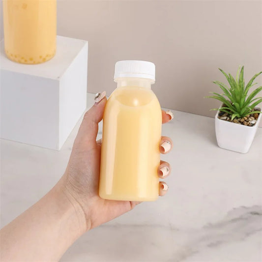 6pcs 100ml Small Plastic Bottles | Leakproof Portable Milk & Juice Bottles
