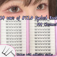 Self Adhesive False Eyelashes No Glue Needed | K-pop 2.0 Style Natural Long Cluster Lashes
