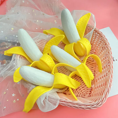 Fruit Squishy Stress Balls | Slow Rising Banana Fidget Toy