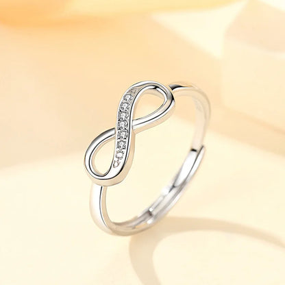 Lihong 925 Sterling Silver Mobius Ring | Unique Fashion Jewelry for Women