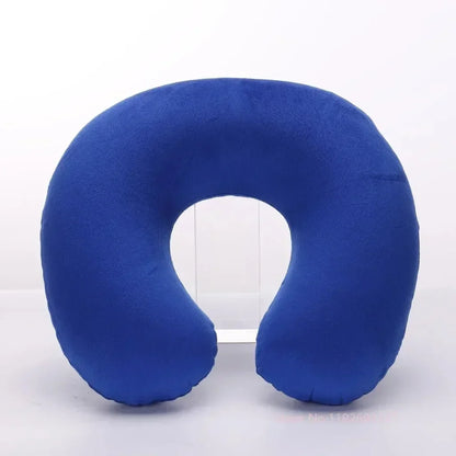 Inflatable Travel Neck Pillow | U-Shaped Support for Car, Plane, and Office