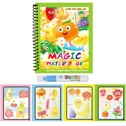 Reusable Water Drawing Book for Kids | Mess-Free Magic Coloring Pad