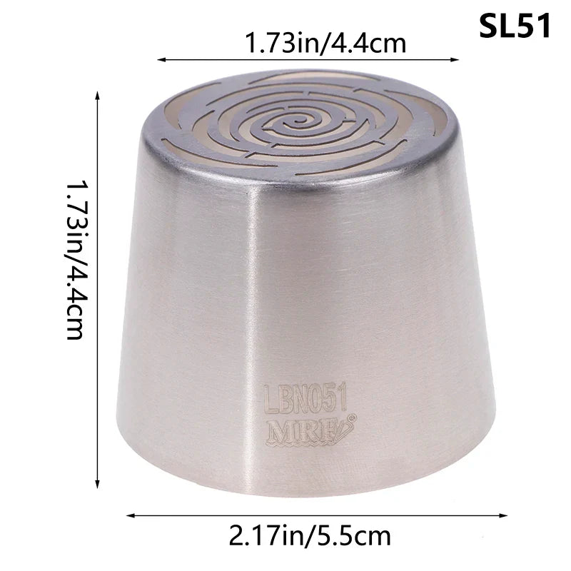 1Pc Stainless Steel Russian Piping Tip | Christmas Cake Icing Nozzle for Cupcake Decorating