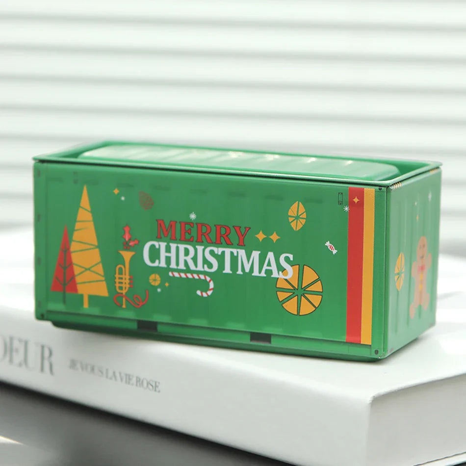 Mini caja de almacenamiento de hierro, caja de hierro de almacenamiento en miniatura, decoración creativa, caja pequeña para coleccionar, mini contenedor de escritorio, modelo, regalos de Navidad