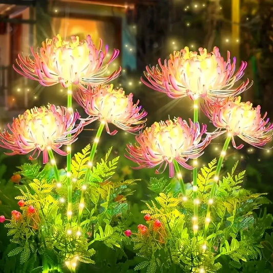 Outdoor Solar Garden Lights Flower Yard Lawn Courtyard Decoration Waterproof LED