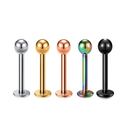 5pcs Mixed Heart Tragus Stud Earring Set | Cartilage Helix Lip Piercing Jewelry