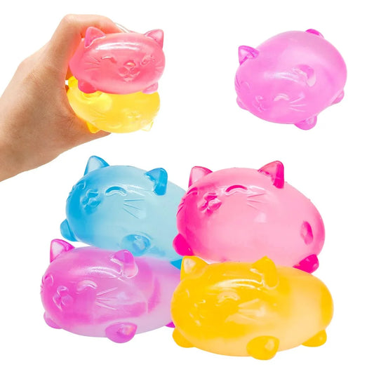 Mini Cute Cat Maltose Squishy Toys | Slow Rise Stress Relief Ball
