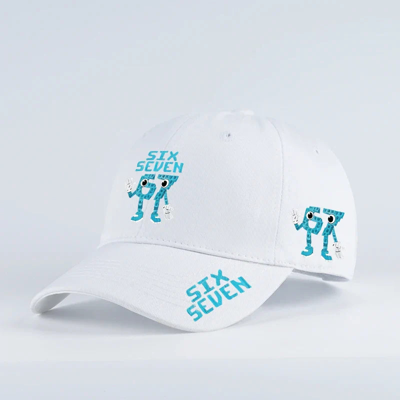 Retro '67 Cartoon Print Baseball Cap | Adjustable Unisex Streetwear