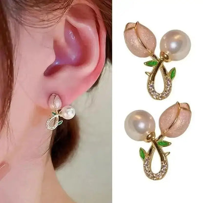 Korean Fashion Seven Star Zircon Earrings | Luxury Crystal Stars Stud Earrings