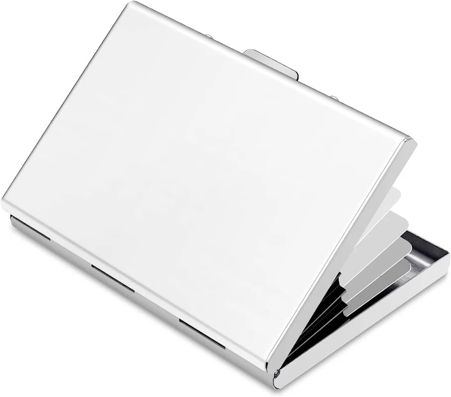RFID Blocking Credit Card Holder | Slim Metal Wallet for 6 Cards