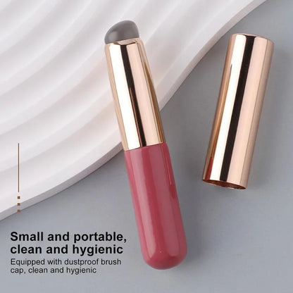 Silicone Lip Brush with Cover Cap | Soft Concealer Makeup Brush