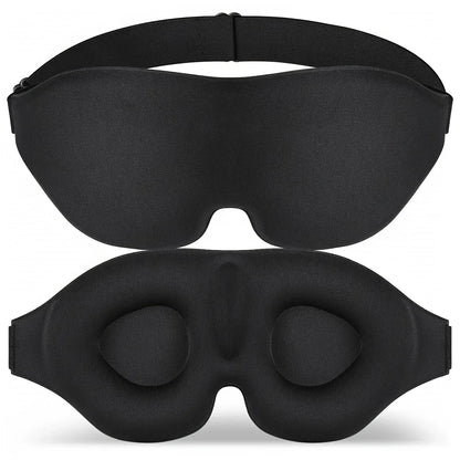 3D Contoured Sleep Mask | Light Blocking Eye Cover for Men and Women