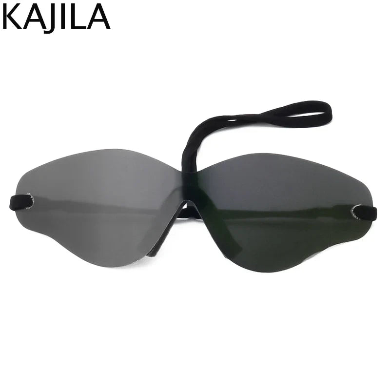 Oversized Punk Rimless Sunglasses | Y2K UV400 Mirror Lens Shades