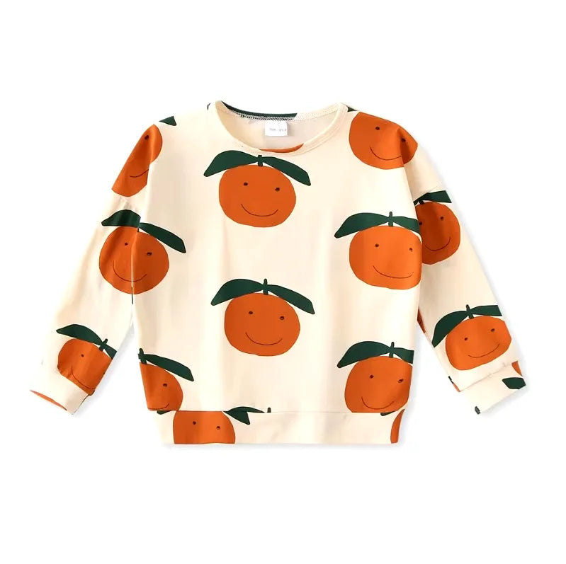 Fashion Cartoon Kids Sweatshirt – Unisex Cotton Top