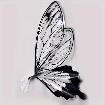 40pcs Transparent Crystal Butterfly Wrapping Paper | Floral Bouquet Packaging Material