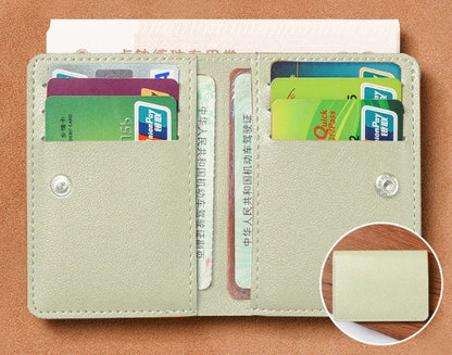 Classic PU Leather Slim Wallet | Unisex Card Holder and Coin Purse
