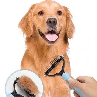 Professional Pet Hair Removal Comb | Shedding Tool for Dogs and Cats