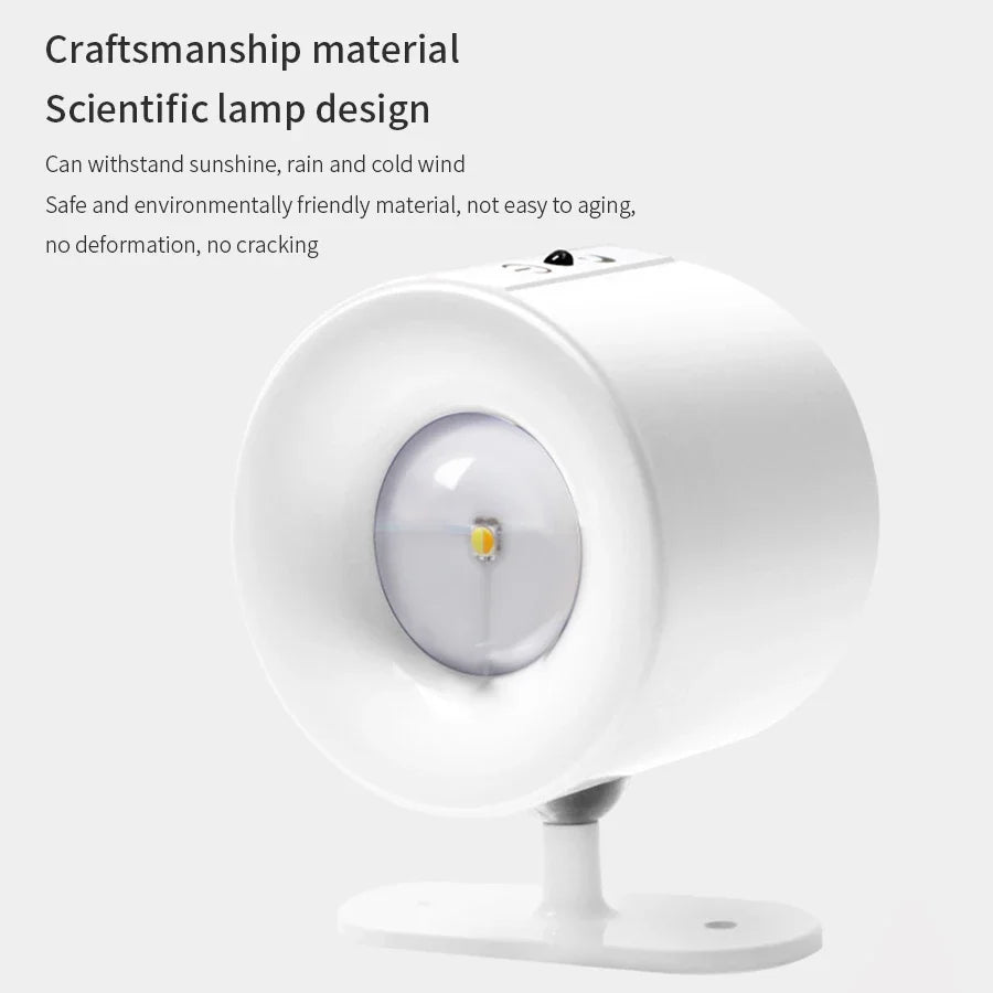 Wireless LED Wall Sconce Light 360° Rotatable Touch Control 3 Color Bedroom Lamp