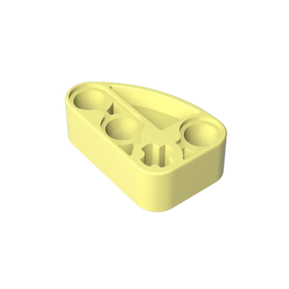 Gobricks GDS-2016 Technical Beam 2 x 3 L-Shape with Quarter Ellipse Thick | Building Blocks Toy Compatible with Lego 71708