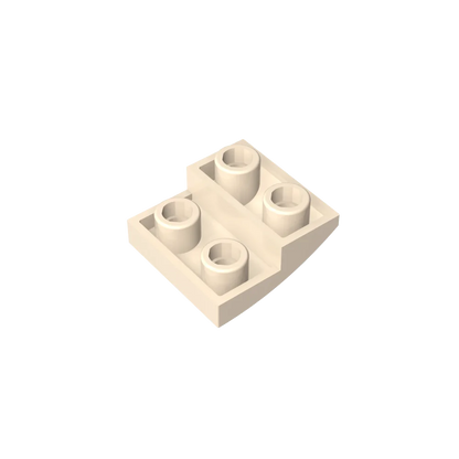 Gobricks GDS-1270 Slope, Curved 2 x 2 Inverted | Compatible with Lego 32803 Building Block