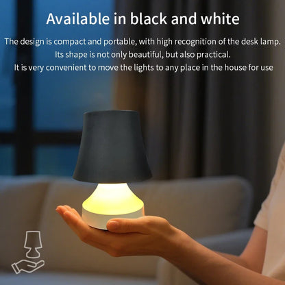 LumiNest | Rechargeable LED Desk Lamp with 3-Color Dimmable Bedside Light Decor