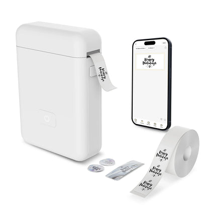 Portable Thermal Label Maker Mini Sticker Printer for Home School Office Organizing