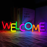 Welcome Neon Sign, Commercial Wall Lamp Usb Powered, Very Suitable For Restaurants, Salons, Bars, Coffee Shops, Shops Decor.