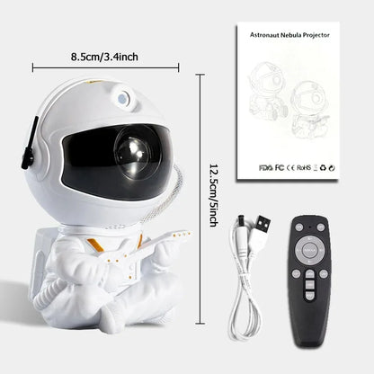 Projecteur d'étoiles Veilleuse galaxie Projecteur spatial astronaute Lampe LED de plafond nébuleuse étoilée pour Chambre Décoration Maison Cadeau Enfants