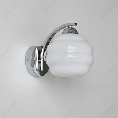 Applique murale LED Rétro Verre pour Salon Couloir Chambre Chevet Éclairage Décoratif E27