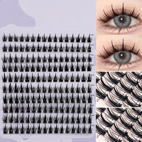 160 Pcs Wheat-Ear Shape Fake Eyelashes | Fine Stem DIY Eyelash Extension Clusters