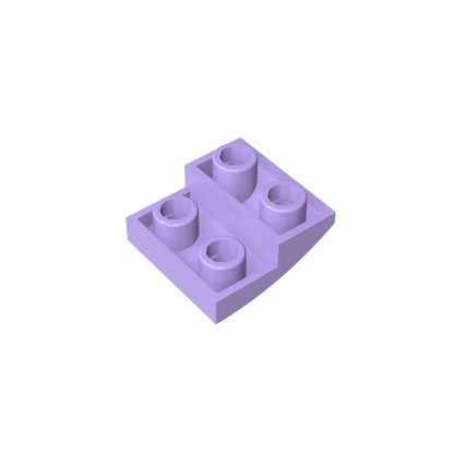 Gobricks GDS-1270 Slope, Curved 2 x 2 Inverted | Compatible with Lego 32803 Building Block