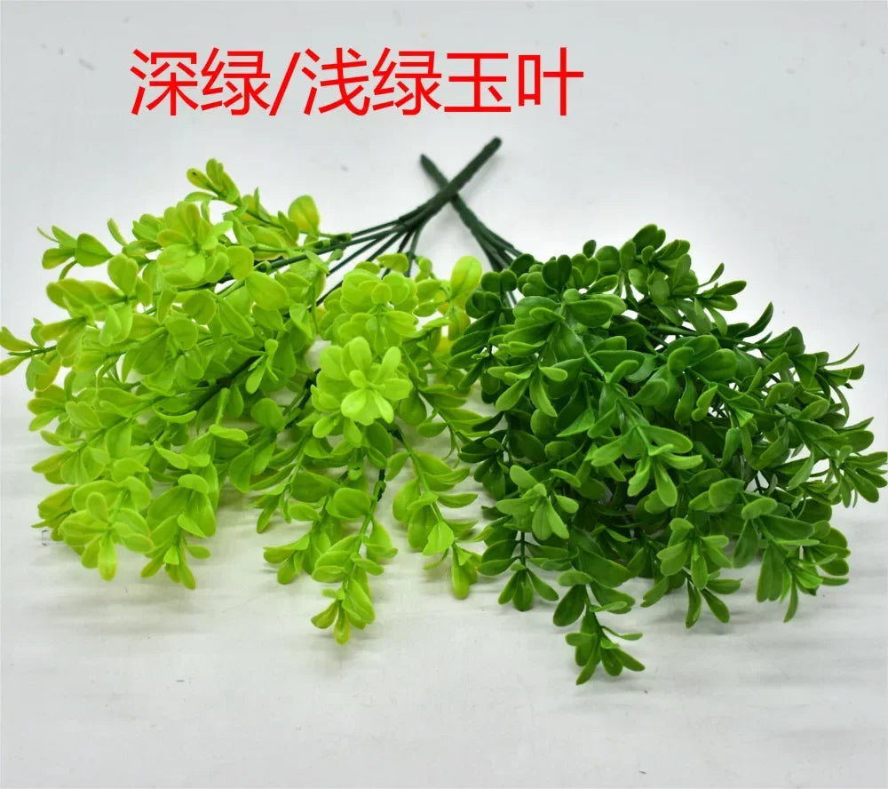 Planta artificial pequeña, helecho de Boston, hierba verde, decoración del hogar, hojas falsas, follaje, decoración de jardín, fiesta, bodas