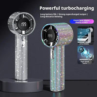 Portable Hand Fan High-Speed Turbo Misting Fan with Rechargeable Design
