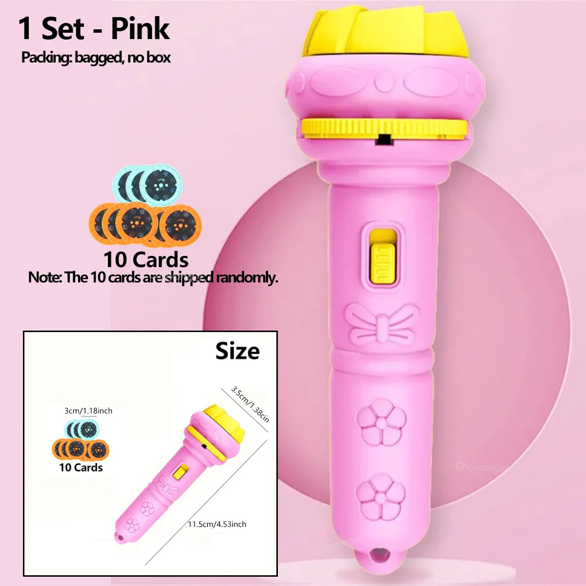 Cartoon Projection Flashlight | 80 Patterns Creative Children Toy Projector