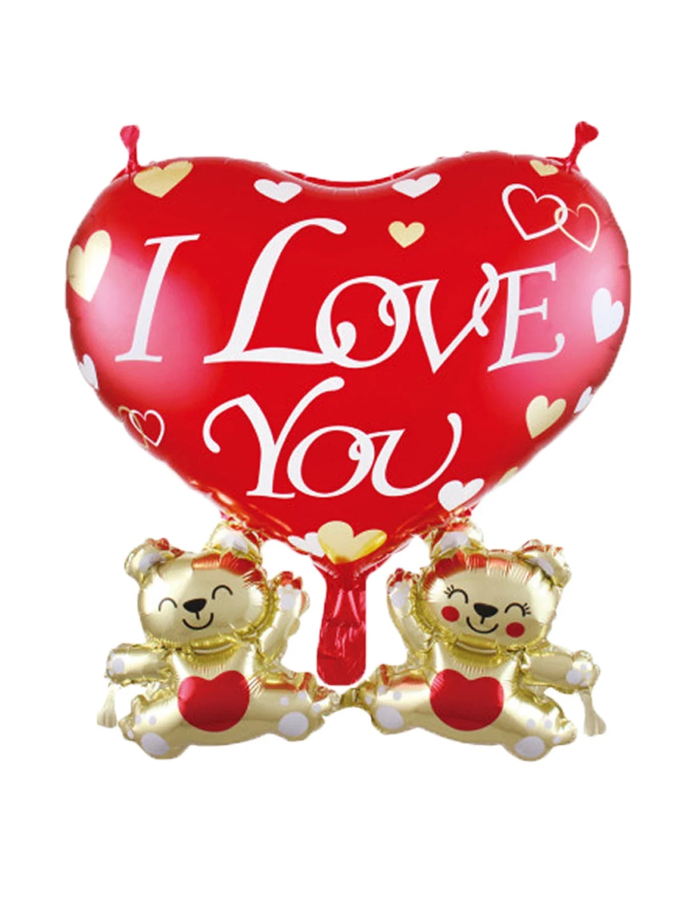 Love Heart Bear Balloon with Stand | Valentine's Day Decor