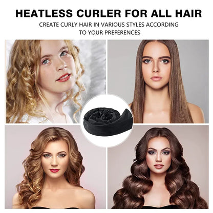 Heatless Curling Rod Headband | No Heat Hair Curler for Sleeping Curls