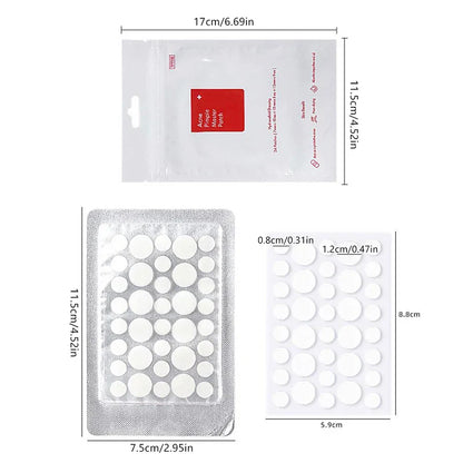 24pcs/36pcs Round Hydrogel Invisible Acne Sticker | Skin Care & Makeup Cover Patches