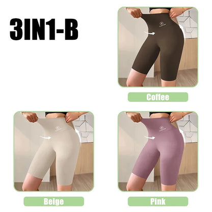 Pantalones Cortos Deportivos de Mujer M-XL Nuevos de Ciclismo Jogging Fitness Cintura Alta Push Up Pantalones Cortos de Gimnasio Mallas Ropa de Yoga