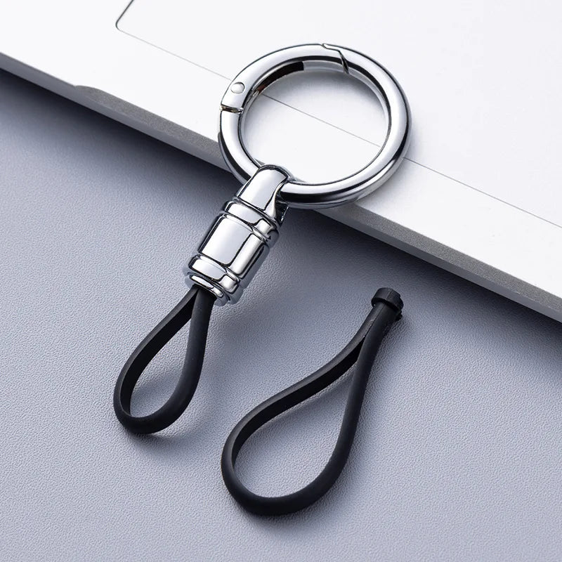 Metal Keychain for Men | Premium Anti-Lost Car Key Ring with Belt Clip