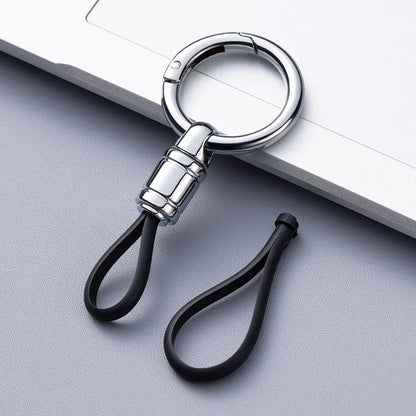 Metal Keychain for Men | Premium Anti-Lost Car Key Ring with Belt Clip