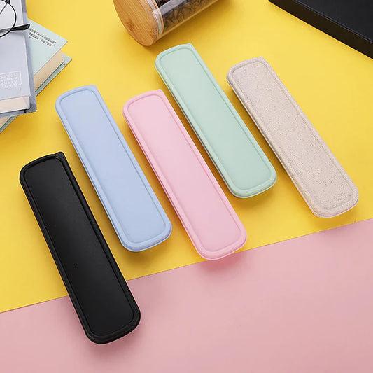Portable Cutlery Case | Multicolor Spoon and Fork Storage Box for Travel and School