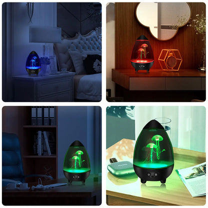 LED Jellyfish Lamp RGB Mood Light USB Night Light with Remote Aquarium Desk Decor